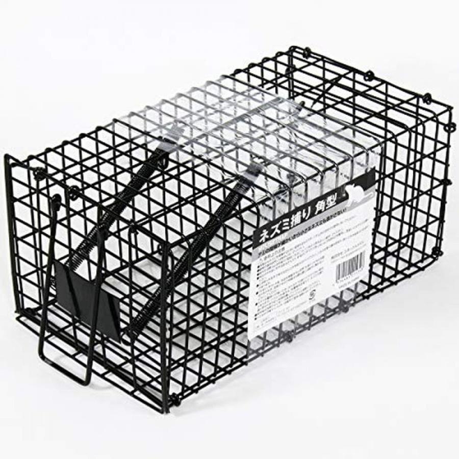 ミネックスメタル ネズミ捕り 33951 角型 ブラック ねずみ 捕獲