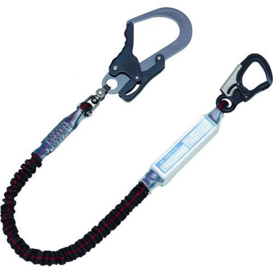 khジャバラランヤード超軽量 基陽 KH S1J6WK-17 シングルじゃばらランヤード アルミレバー 小フック