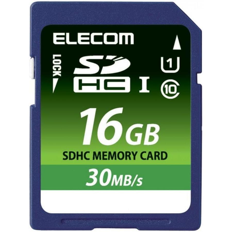 ELECOM エレコム SD HCカード 16GB MF-FS016GU11LRA 高速データ転送