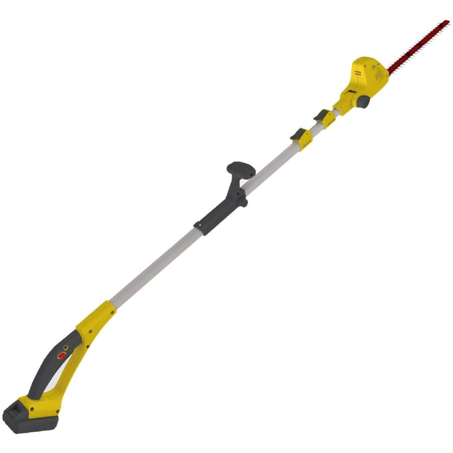 ムサシ 充電式ポールバリカン18V イエロー PL-5001 ポールバリカン　生垣バリカン　バリカン　剪定　剪定バリカン　ヘッジトリマー MUSASHI（FREETEL） ムサシ 充電式ポールバリカン18V イエロー PL-5001