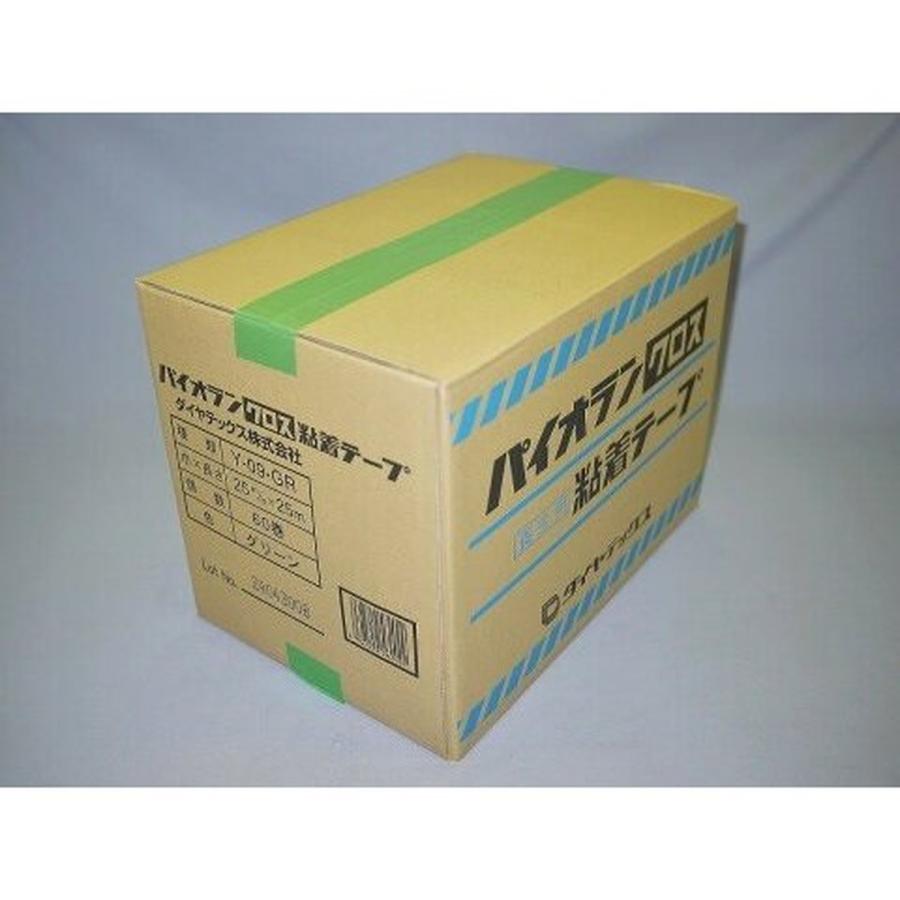 ダイヤテックス パイオラン 塗装養生テープ箱単位 25mmX25M 60巻入 Y−09GR :4960839190470:ダイユーエイト収納