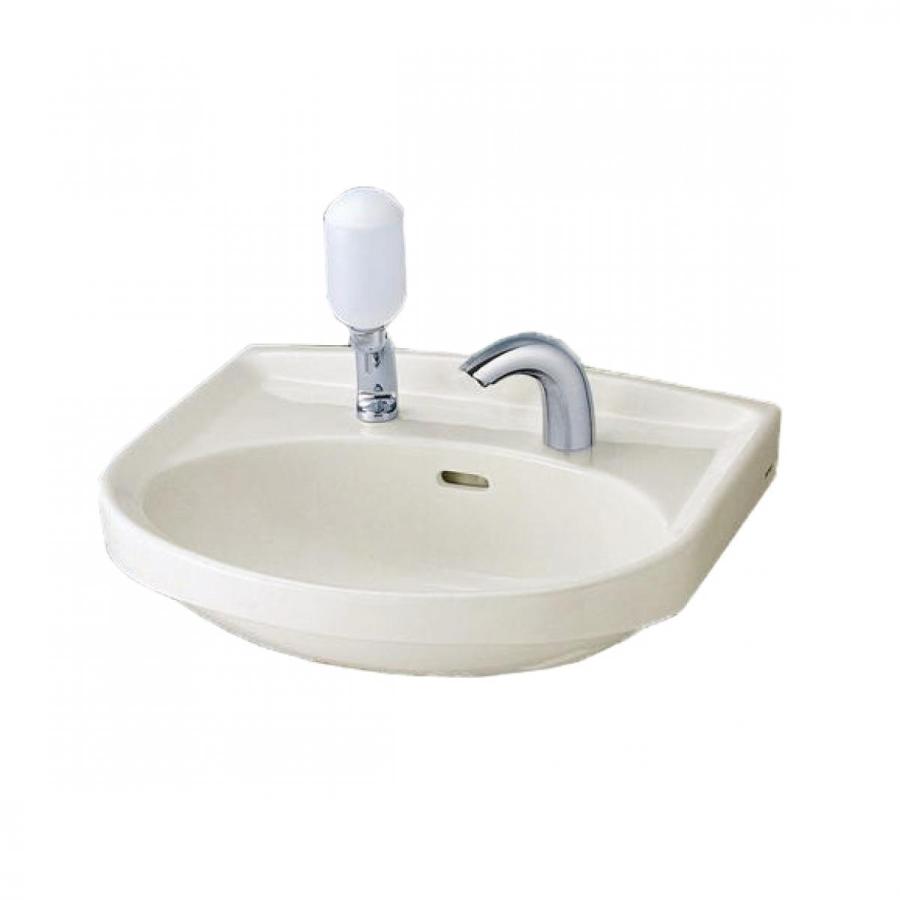 TOTO 壁掛洗面器 パステルアイボリー L250AM#SC1 ポップアップ穴付