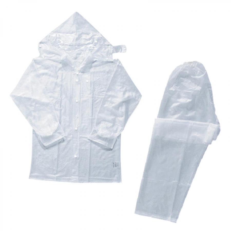 カジメイク レインスーツ セパレート 上下組 クリア L 1500 レイン