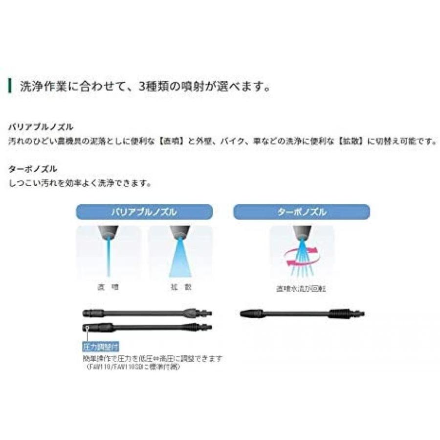 HiKOKI（ハイコーキ） 高圧洗浄機 FAW110 洗車 洗浄 強力洗浄 大掃除