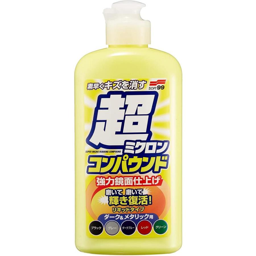 ソフト99 超ミクロンコンパウンド液体セット ダーク メタリック 傷消し 仕上げ Soft99 ダイユーエイト収納ナビ Com 通販 Yahoo ショッピング