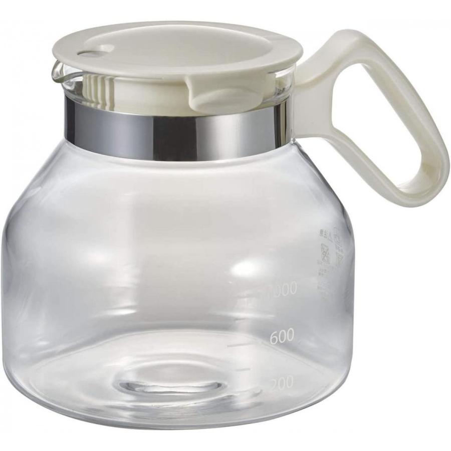 ベストコ グラスポット ホワイト 1.5L HOT&Cold 2WAYスタイル