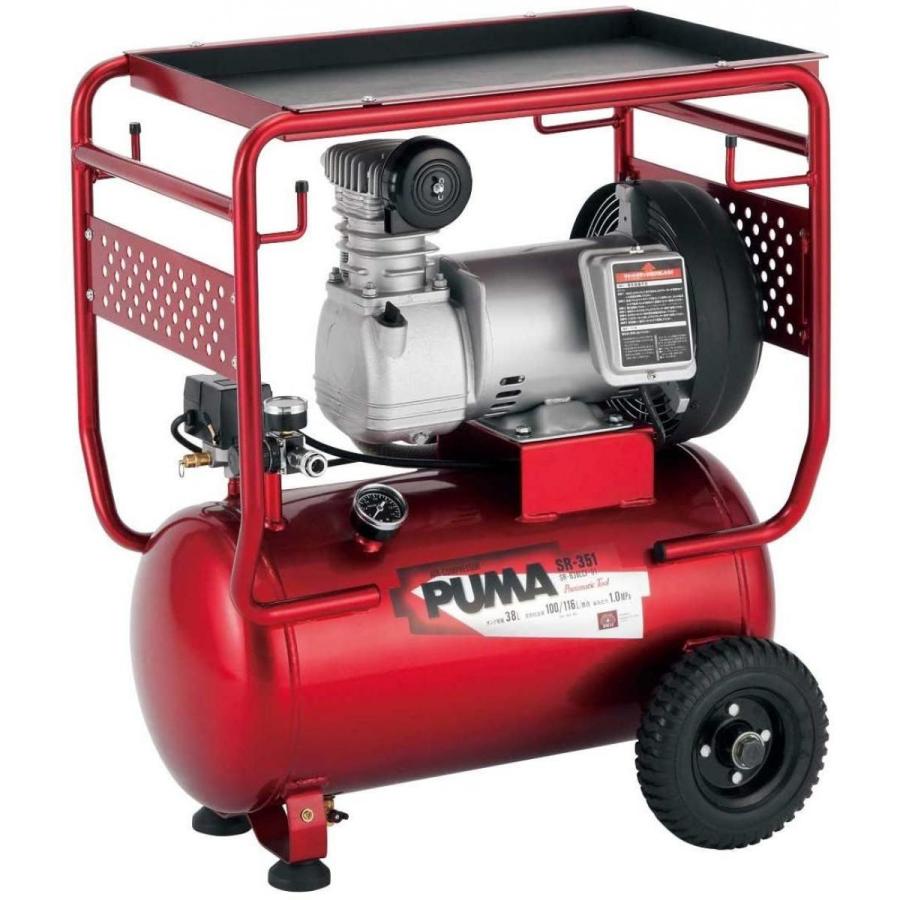 PUMA SK11 オイル式 エアーコンプレッサー SR-351 タンク容量