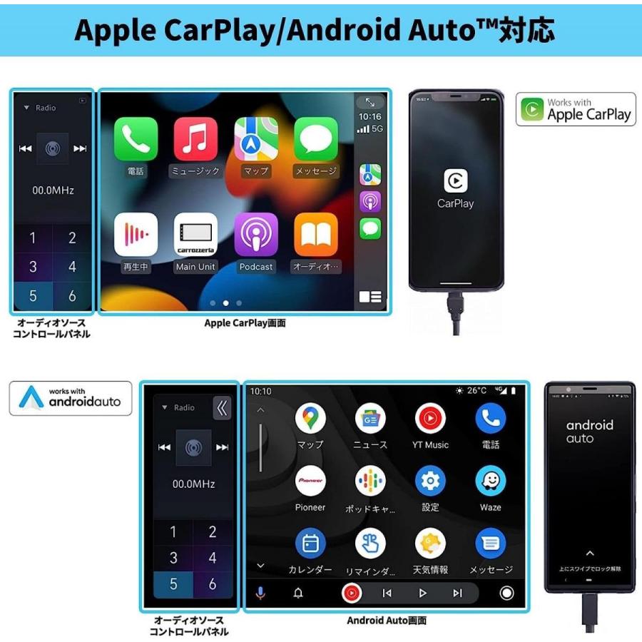 PIONEER パイオニア ディスプレイオーディオ DMH-SF500 箱付き Pioneer パイオニア ディスプレイオーディオ DMH-SF500 9インチ