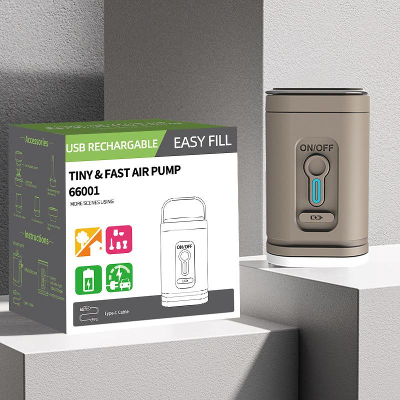 電動空気入れ エアーポンプ 電動ポンプ 充電式 1200mAh キャンプ 携?式
