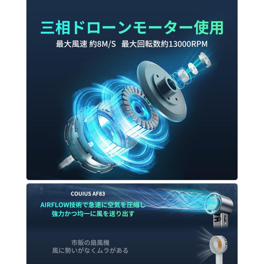 ハンディファン 冷却プレート 携帯扇風機 2026 高速ドローンモーター