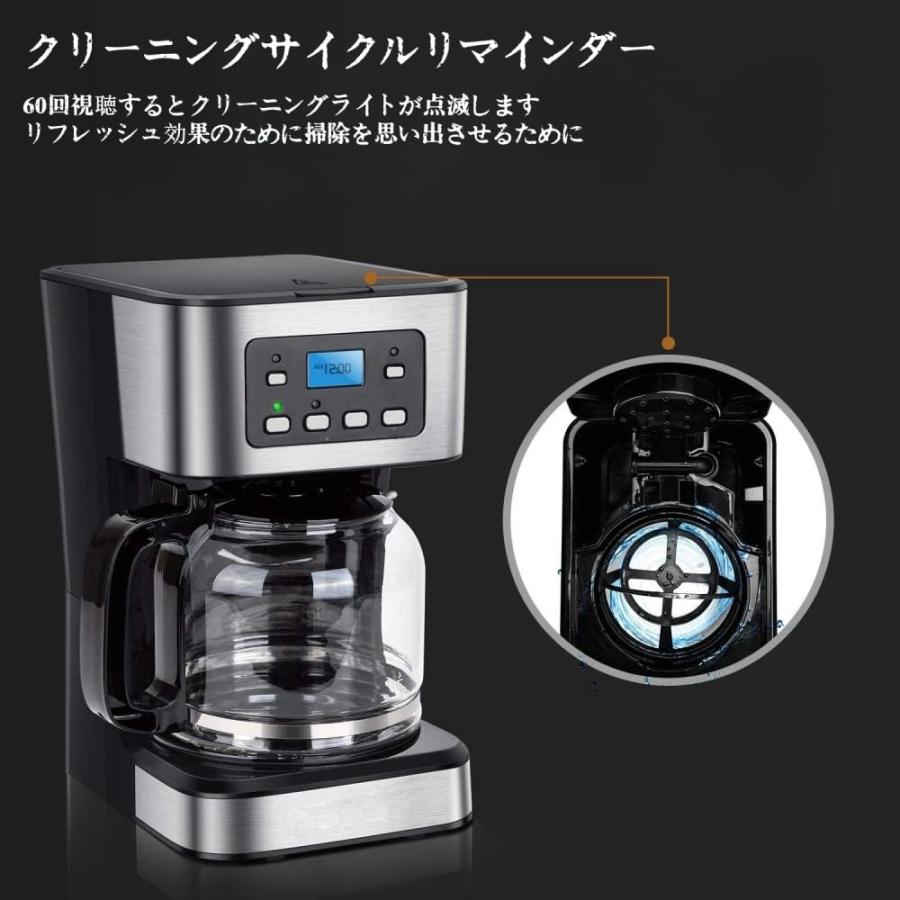 コーヒーメーカー ドリップコーヒーマシン 半自動コーヒーマシン 1.5L