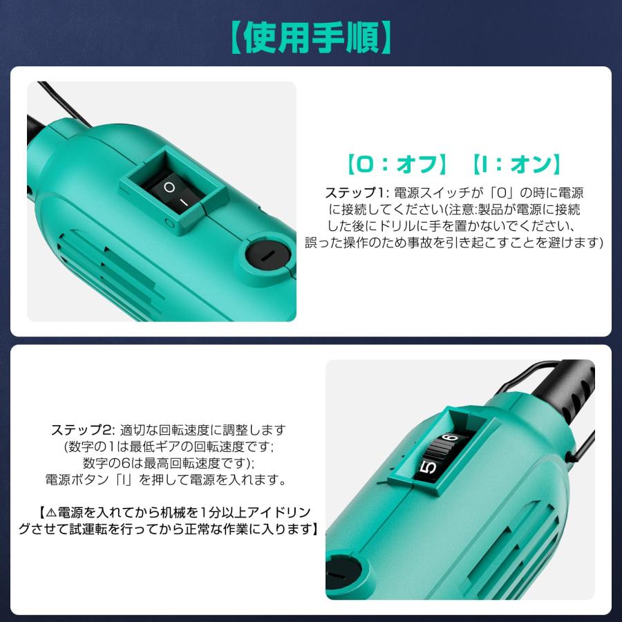 りゅーた。 ミニルーター リューター 電動 8段変速可能 124PCS 40000RPM回転