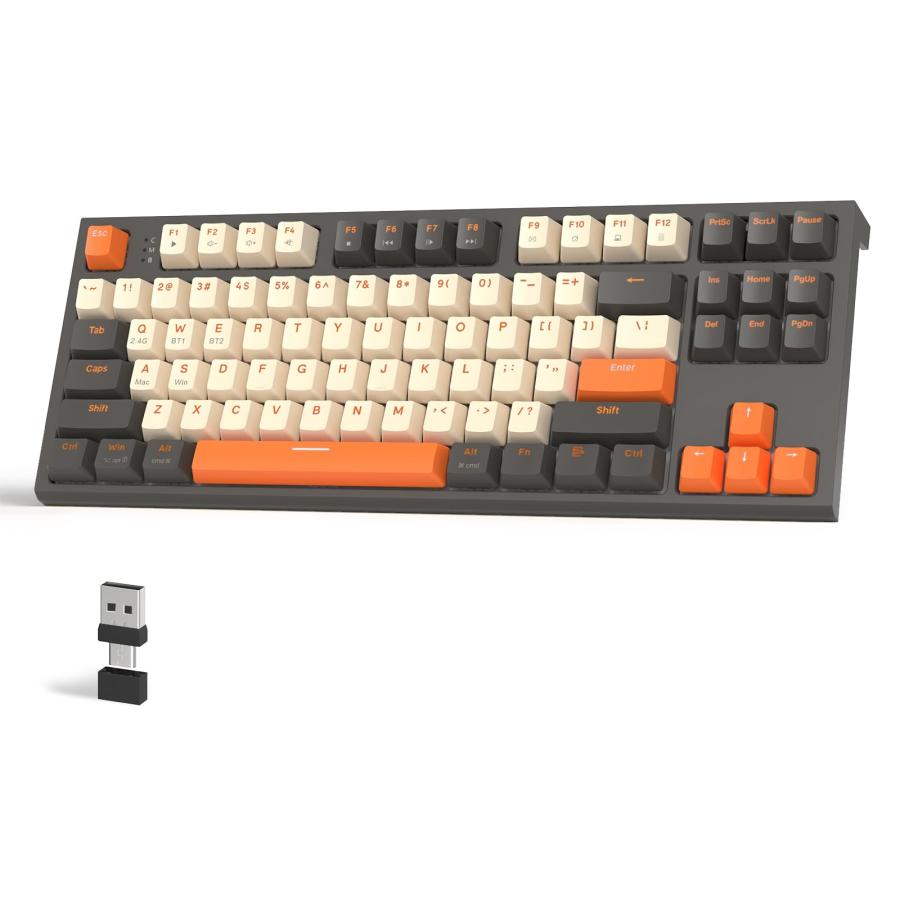 M87メカニカルキーボードワイヤレスBluetooth5.0/2.4Ghz M87メカニカルキーボードワイヤレスBluetooth5.0/2.4Ghz