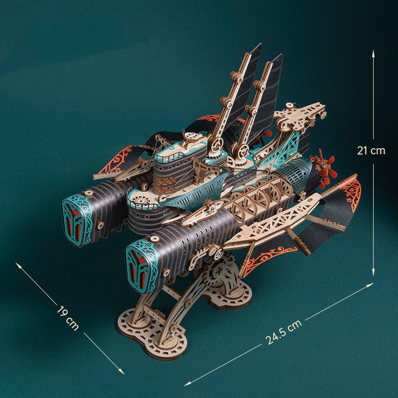 立体パズル 木製 不思議な船スリーズ 3Dパズル レーザーカット