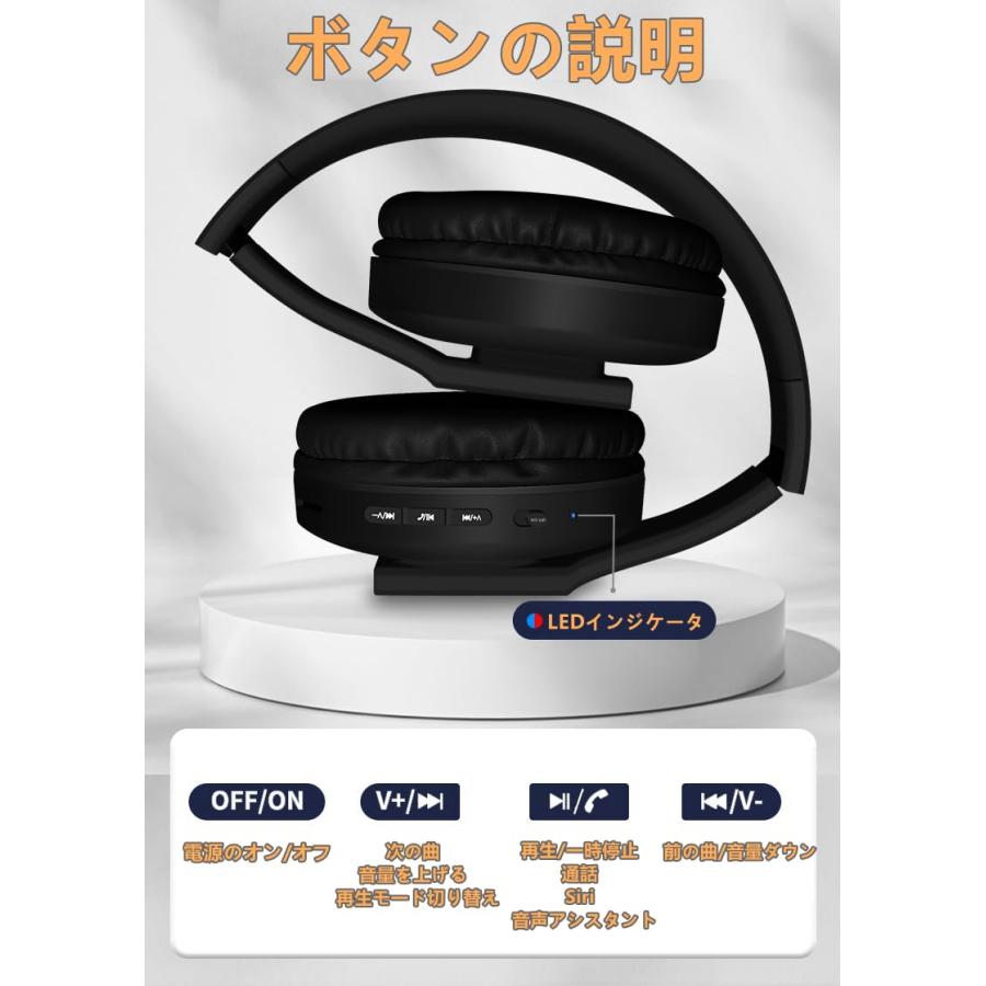ヘッドホン bluetooth ワイヤレスヘッドホン 2024最新 ヘッドホン有線