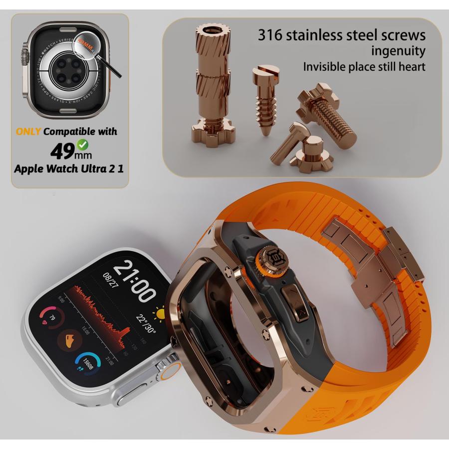 コンパチブル Apple iWatchに対応 7/8 44/45mm専用バンド アップル