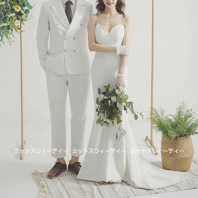 シニアファッション ウェディングドレス ロングドレス 結婚式 ウエディングドレス キャミソール ハートカット マーメイドラインドレス 二次会 花嫁 前撮り エレガント サテン タイト 人気商品再入荷 Www Ticsart Com