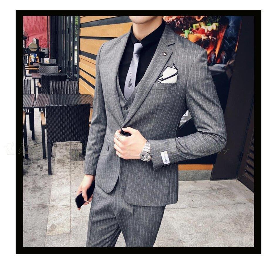 New限定品 タキシードスーツ フォーマルスーツ ストライプ 就職活動 卒業式 成人式 結婚式 ビジネススーツ 3点セットスーツ ビジネス 春秋冬 就職活 卒業式 成人式 二次会 結婚式 1つボタンスーツ メンズスーツ スーツ フォーマル Postetelecom Gouv Cg