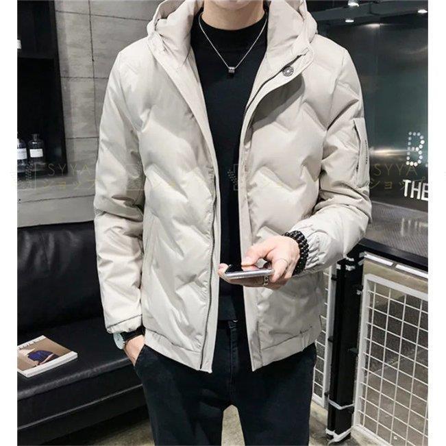 残りわずか ダウンジャケット メンズ カーキ グレー ブラック アウトドア 大きいサイズ 暖かい 防風防寒 無地 フード付き ショート丈 おしゃれ 厚手 ダウンコート ダウンコート カラー ブラック Demolition Training