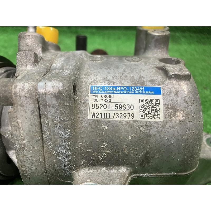 ハスラー MR52S エアコンコンプレッサー Jスタイルターボ 4WD カルソニック 95201-59S30,CR06D 95201-59S30 D4L スズキ（SUZUKI） ハスラー MR52S エアコンコンプレッサー Jスタイル