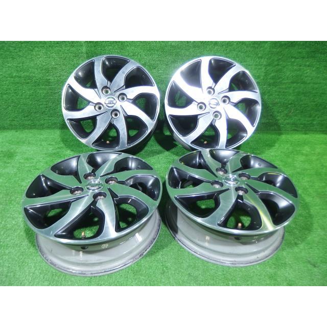中古 日産純正 ホイール アルミ 14インチ 4.5J 4穴 4本 100 中古 日産純正 ホイール アルミ 14インチ 4.5J 4穴 4本 100