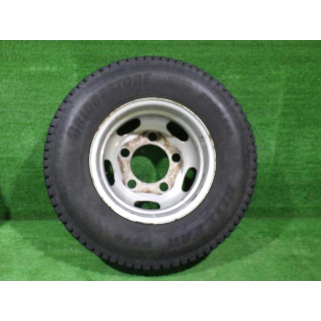 中古 キャンター純正 タイヤホイール スチール 15インチ 5J 5穴 195 