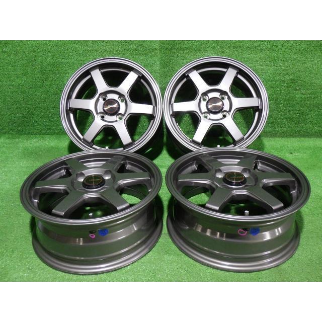 中古 社外 J-TECH ホイール アルミ 14インチ 5.5J 4穴 4本 100 : 鈴木 