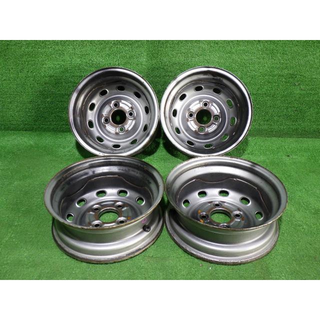 送料込み特別価格❗️希少スバルサンバー360純正ホイール美品 サンバー 中古 スバル純正 TV2 ホイール スチール 12インチ 4J 4穴 4本