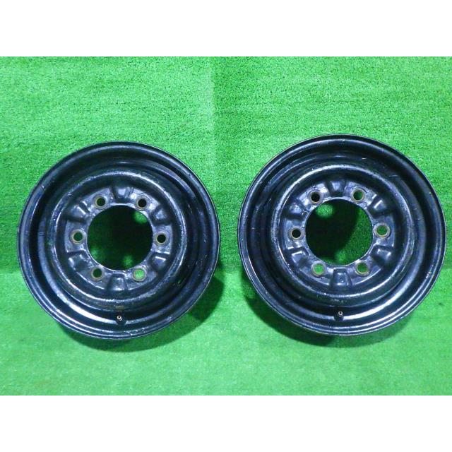 中古 いすゞ純正 エルフ ホイール スチール 15インチ 5.5K 6穴 2本 170 