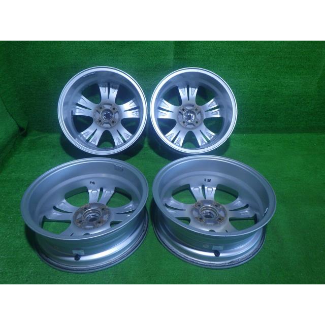 中古 社外 リバーライン ホイール アルミ 16インチ 5.5J 4穴 4本 100 
