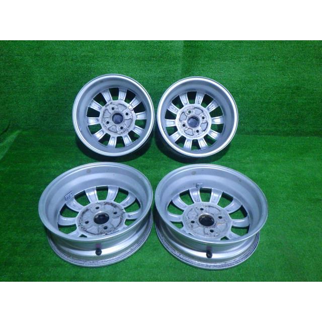 ラパン 中古 スズキ純正 HE21S ホイール アルミ 13インチ 4J 4穴 4本 