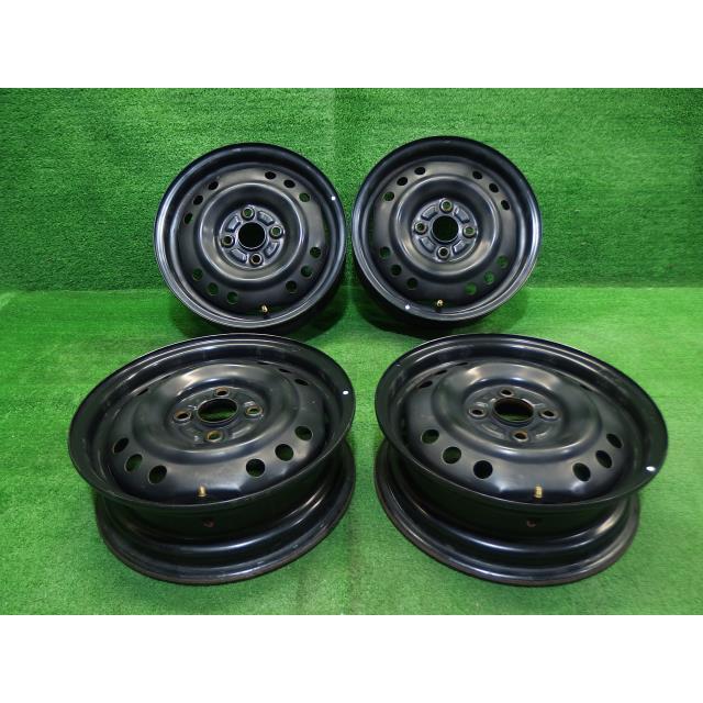 14インチ　ダイハツ　純正鉄ホイール　4本 ムーヴ 中古 ダイハツ純正 ホイール スチール 14インチ 4.5J 4穴 4本