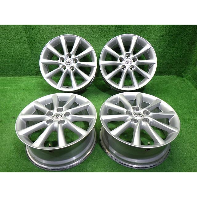 グラスHV  ACR55W ホイール 17インチ 7J 5穴 4本 114.3 +48 エスティマ 中古 トヨタ純正 ACR55W ホイール アルミ 17インチ 7J 5穴