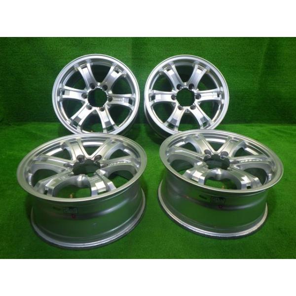 中古 社外 キーラーフォース ホイール アルミ 17インチ 7.5J 6穴 4本 