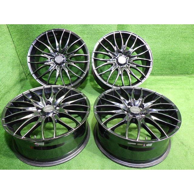 中古 社外 ワーク スティーズ ホイール アルミ 18インチ 7.5J 5穴 4本  