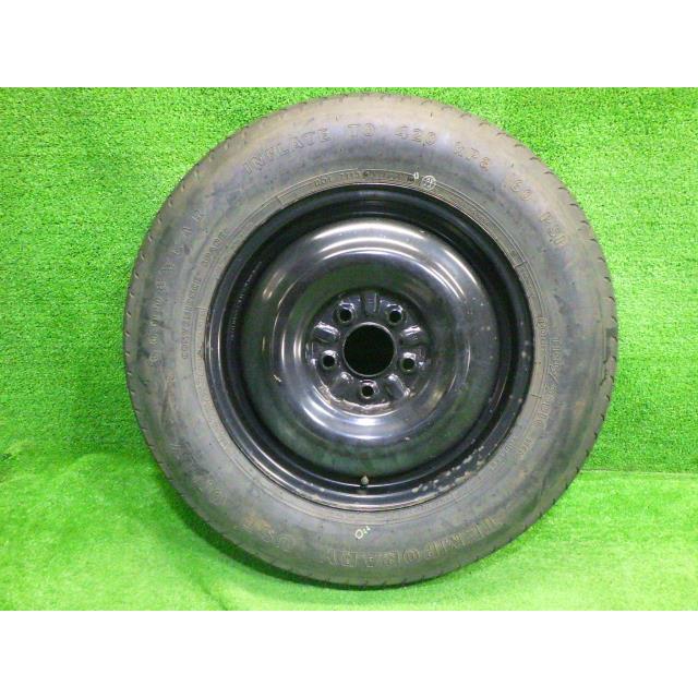 中古 グッドイヤー タイヤホイール スペア T155/90D16 4T 5穴 114.3 