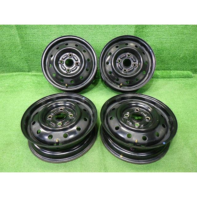 ラパン 中古 スズキ純正 HE21S ホイール スチール 13インチ 4.00B 4穴