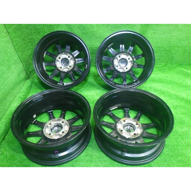 14インチ e:vance アルミホイール スタッドレス 4本セット（中古品） 中古 社外 e：vance ホイール アルミ 14インチ 5.5J 4穴 4本 100