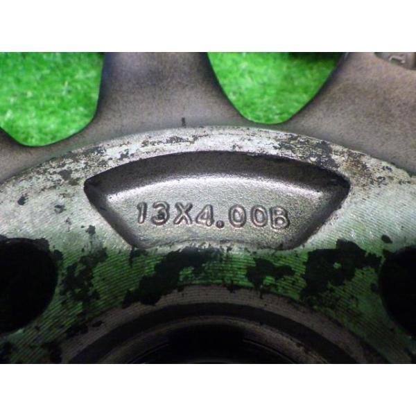 DCENTI モコ ホイール アルミ クロ＆レッドライン 13インチ 4.00B 4穴 