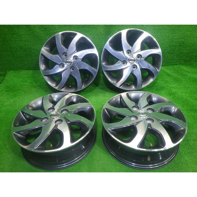 中古 日産純正 ルークス ML21S ホイール アルミ 14インチ 4.5J 4穴 4本 