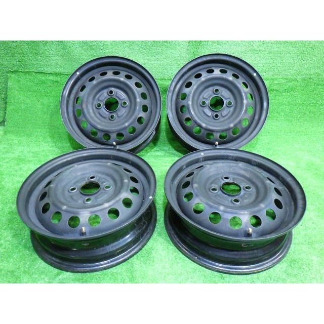 中古 三菱純正 ekワゴン B33W ホイール スチール 14インチ 4.5J 4穴 4  