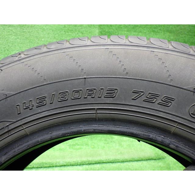 中古 ダンロップ タイヤ 夏 145/80R13 4本 2018年 EC204｜szkelv｜04