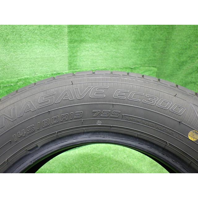 中古 ダンロップ タイヤ 夏 145/80R13 4本 2019年 EC300｜szkelv｜04