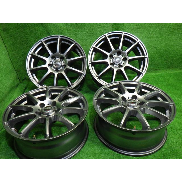 中古 社外 シュナイダースタッグ ホイール アルミ 17インチ 7J 5穴 4本 