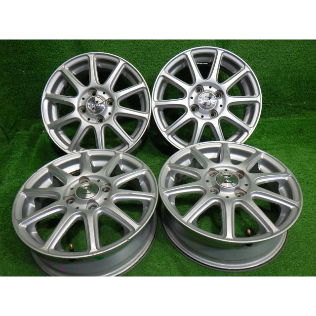 中古 社外ホイールゼファー 14インチ 4.5J+45 4H100 4本セット