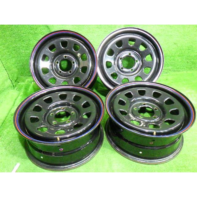 中古 社外 デイトナ ホイール スチール 16インチ 7J 5穴 4本 114.3