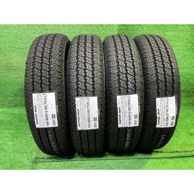 SUPER VAN 356 サマータイヤ　145/80R12 80/78N YOKOHAMA サマー ヨコハマ SUPERVAN356 145/80R12 80/78N LT 4本