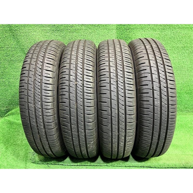 DUNLOP ENASAVE EC204 145/80R13 13インチ 夏タイヤ 4本 2018年製 バリ溝 N-BOX ワゴンR プレオ MRワゴン等　(MTE266) クレジットカード QRコード決済可能 DUNLOP サマー ダンロップ エナセーブEC204 145/80R13 4本 5ミリ 2022
