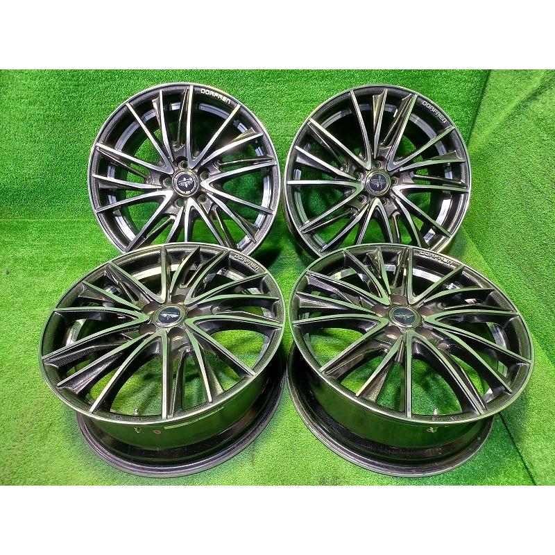 17インチ　ホイール　ブラポリ　ドルフレン ドルフレン XV スバル車 ホイール アルミ ブラックポリッシュ 17インチ