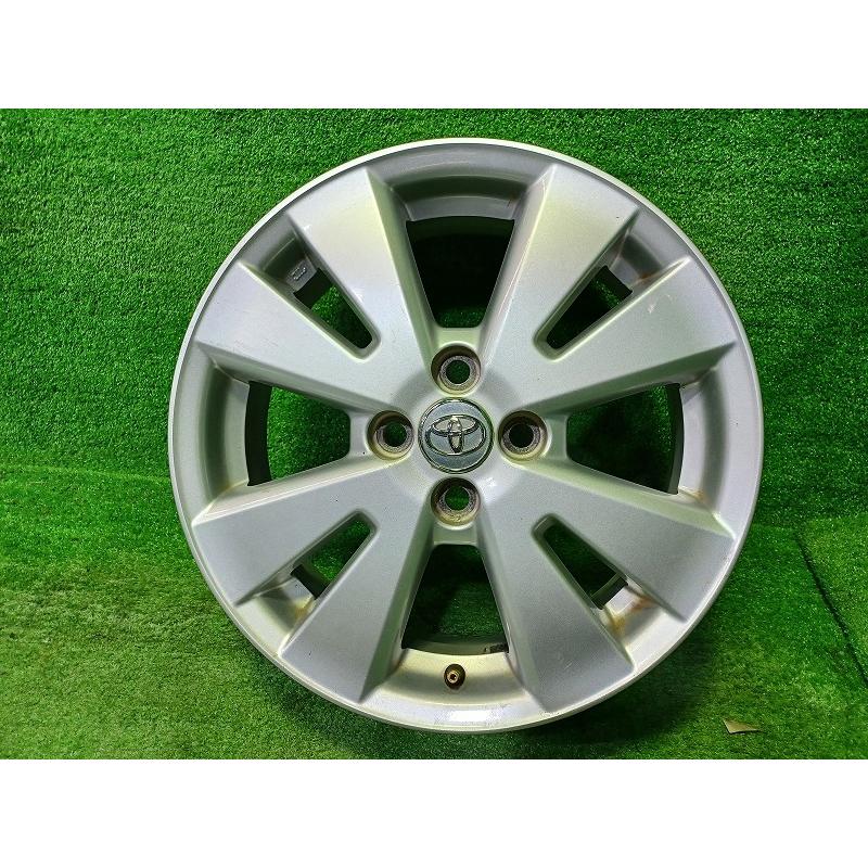 アルミホイール＋夏タイヤ　4本セット　トヨタ　ラクティスにはいていました。格安５千円 16×5 2/1 JJ  ,175/60R16 トヨタ（TOYOTA） 純正 ラクティス 1本 ホイール アルミ シルバー 16